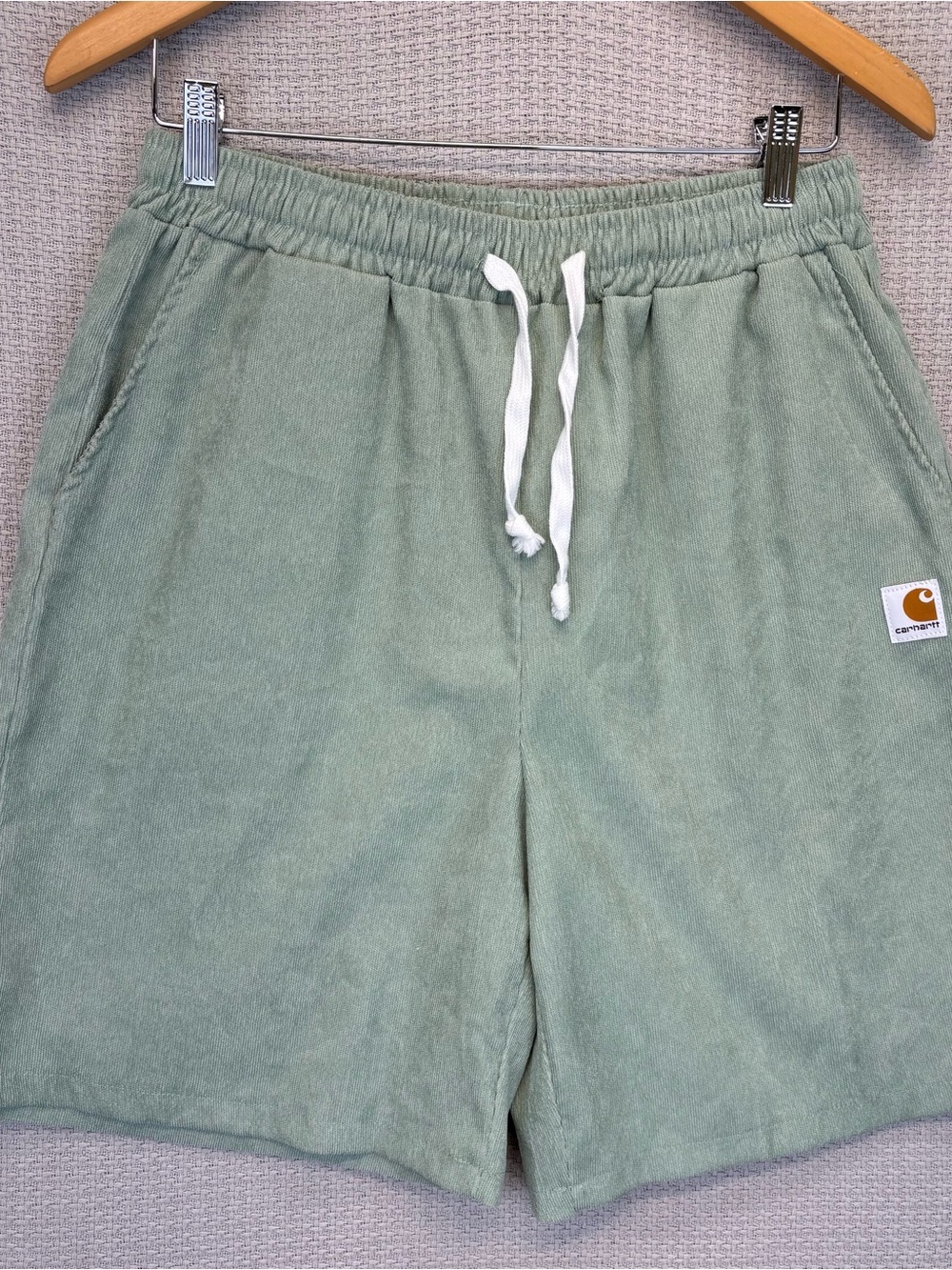 Carhartt Mint Green Drawstring Retro Corduroy Beach Mens Med Boho Outdoor